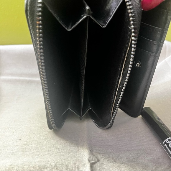 NWOT Badgley Mischka Croc Black Colored Wallet - Picture 15 of 15